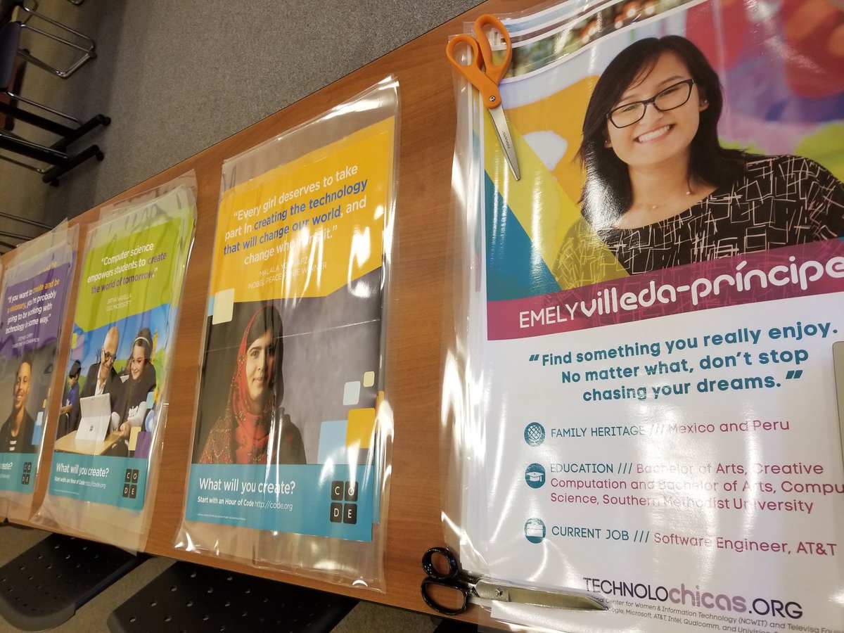 CSforLPS's tweet image. Thanks to @codeorg and @NCWIT our classrooms are going to look awesome this year! #technolochicas #csforlps