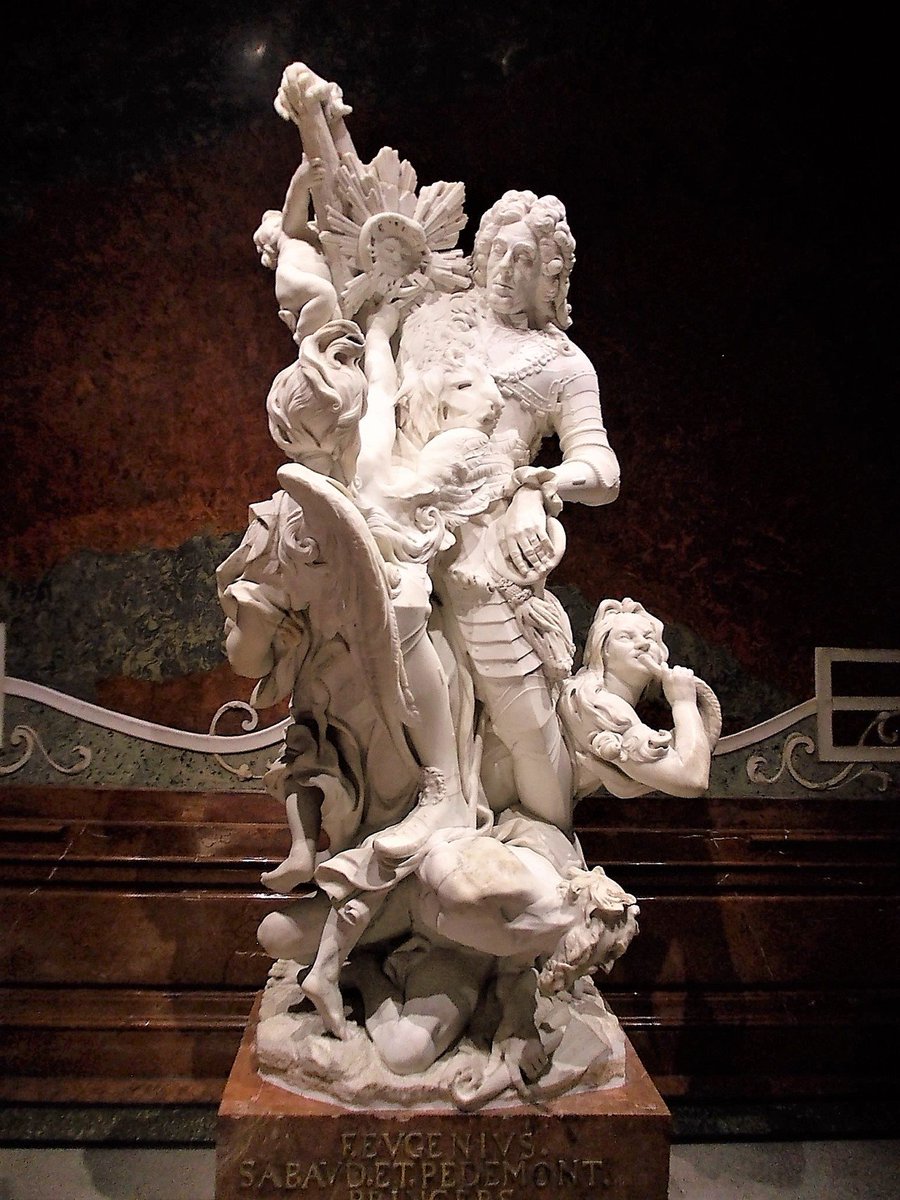 Javierbaladron's tweet photo. #Permoser Su escultura exenta más famosa es la "Apoteosis del príncipe Eugenio de Saboya" (1718), en donde se le representa como vencedor de los turcos #Arte https://t.co/DWdIc2c0jo