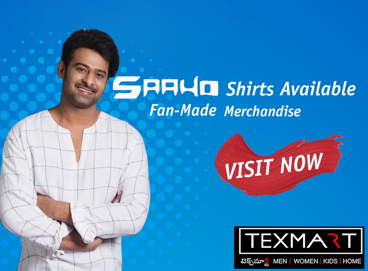 Texmart_india's tweet photo. Texmart Showroom Brings Latest SAAHO Fan-Made Shirts for men.
contact: 
Rajahmundry : 0883-6662333
Vizianagaram : 08922-225127
Amalapuram : 08856-230148
Anakapalle : 08924-223113
Srikakulam : 089422-25552
#texmartshowroom #textiles #latest #saahoshirts #menwear https://t.co/9ySqKUi0O0