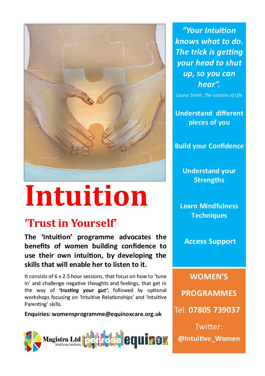 Intuitive_Women's tweet photo. Calling all women &amp; services in Luton/Brighton!
Spaces available on our Intuitive Women's Programmes - Free to access!
Restorative &amp; trauma-informed sessions 

Get in touch via DM / give us a call for more info &amp; eligibility
#charitytuesday #supportforwomen #Luton #Brighton https://t.co/GA2VSukAqj