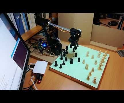 RobotShop's tweet photo. Chess Robot Raspberry Pi Lynxmotion #AL5D Arm: 6 Steps https://t.co/UGJDbm46u5 @instructables #Lynxmotion #RoboticArm  #Chess https://t.co/xrkTnUWw5m