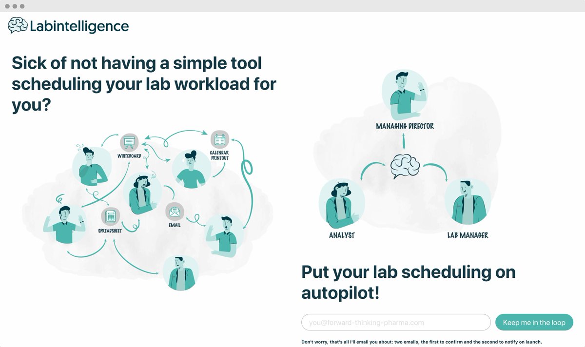 labintel_app's tweet photo. Just published the redesigned landing page for #Labintelligence
Visit https://t.co/MWt64KCqA1 to put your lab scheduling on #autopilot! https://t.co/pDJj7sdvOD
