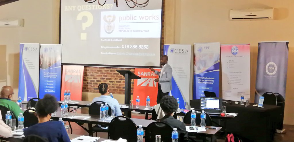 CESA_YPs's tweet photo. '@DepPublicWorks's Kabelo Chabalala discussing 'Water efficiently - Metering to enhance water consumption and rainwater harvesting' as he gets session 2 of the #YPImbizo underway. #UnearthingFutureEngineers https://t.co/V4NUQYEutd