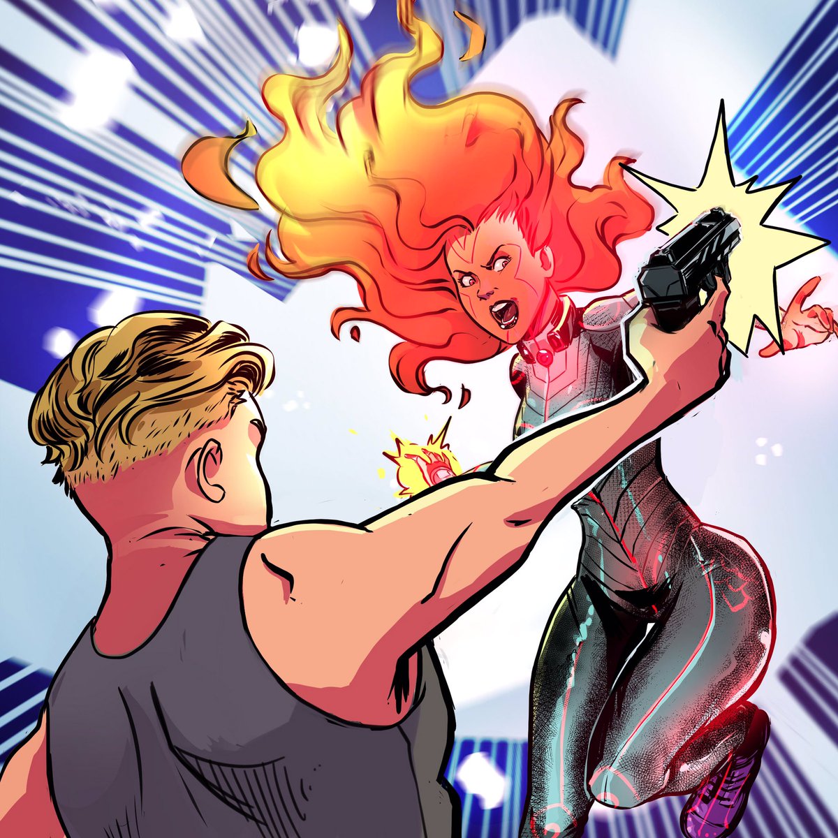 frandelgado's tweet photo. One of the panels I did for this week minicomic on IG .
I can’t wait to work on the fighting scenes for #thecomebook vol. 2
#insightcomics #womenincomics #ilovecomics https://t.co/XymzA6N04Z