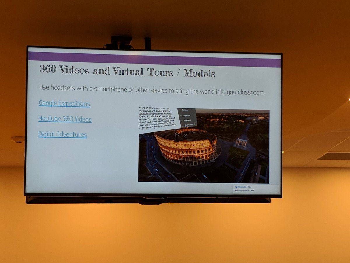 Mrs_Edlund's tweet photo. Learning about Virtual Reality in Classroom! #fremont1tech #techjumpstart https://t.co/Fn6hlrsL57