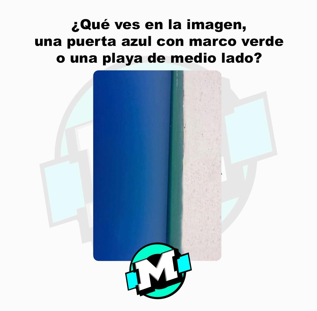 lamegaquilla's tweet photo. Feliz #Megamartes cuántos listos para el #Megareto de hoy? Qué ves tu, una puerta azul con marco verde o una playa de medio lado? Acepta el reta y ponte en #ActitudLaMega #MegaMood https://t.co/2RkRTJ33QQ