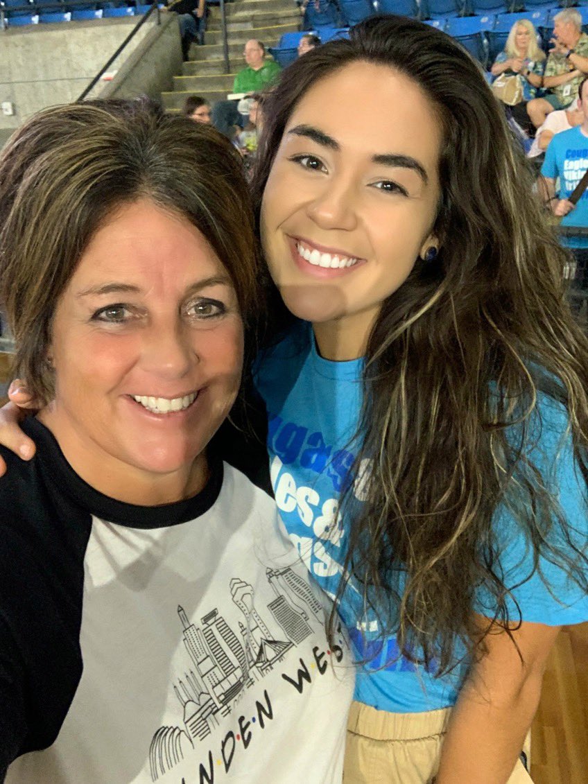 rivsam16's tweet photo. One of the best things about working for the NKC School District is getting to see my mom at convocation! #NKCConvo19 https://t.co/EfBVNQn7dv