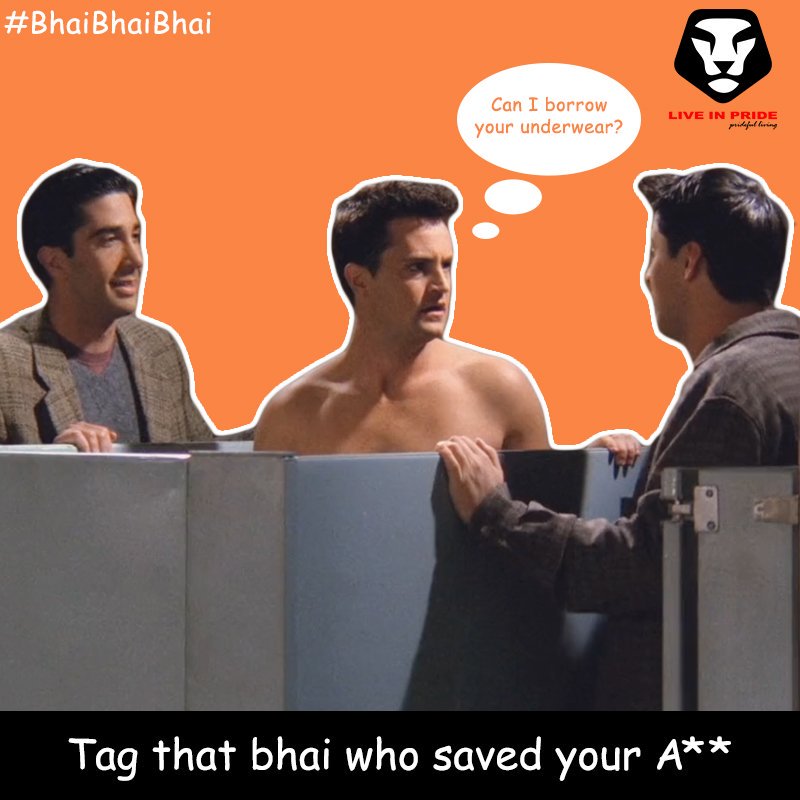 liveInPride1's tweet photo. #Rakshabandhan is not just about brothers and sisters.
It's about Bhai to Bhai.
#BhaiBhaiBhai #TagYourFriend #Contest #BrotherAndBrother #LiveInPride #Contests #ContestAlert #GetPrideInside #PridefulLiving #DontRagdofy
@FriendsTV https://t.co/H6VHJutKfF