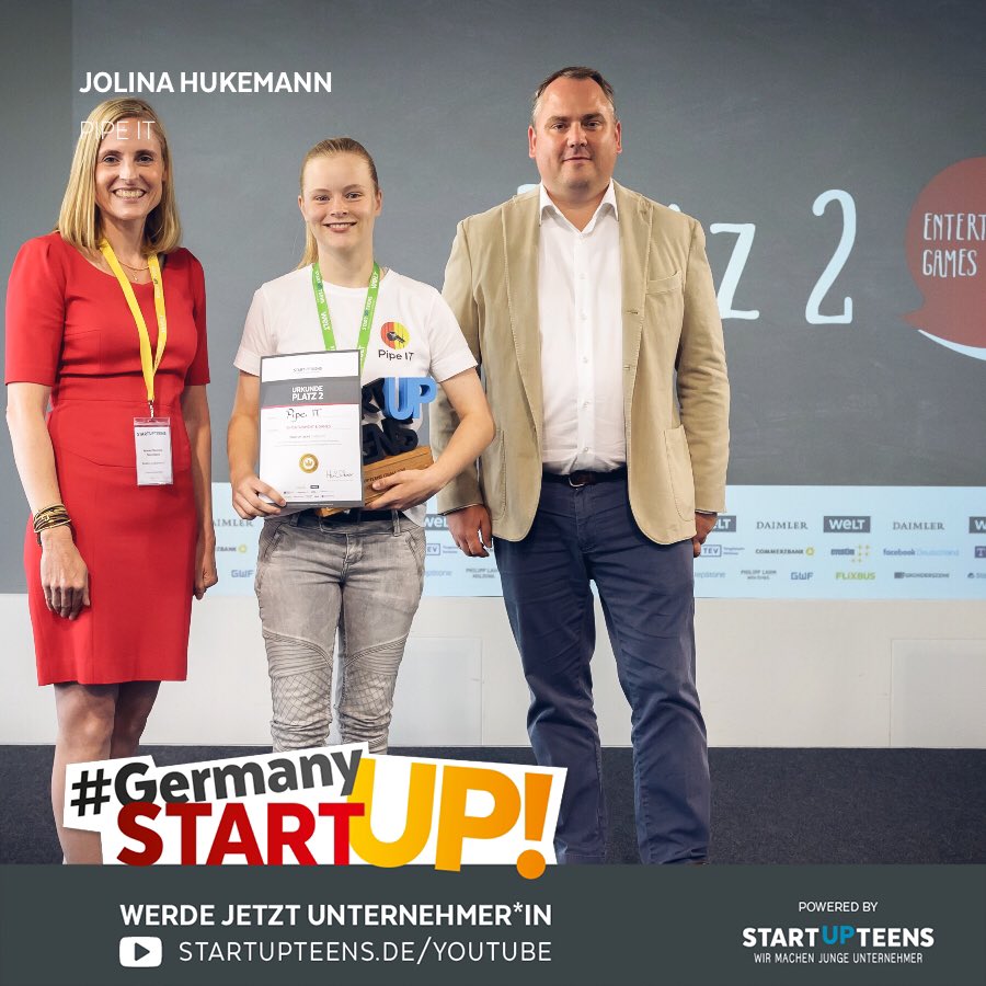 Jolina Hukemann (@hukemannjolina) on Twitter photo #germanystartup von <a href="/STARTUPTEENS/">STARTUP TEENS</a> 😉 #mein #erster #tweet #startup #finale #berlin #platzzwei #germanystartup von <a href="/STARTUPTEENS/">STARTUP TEENS</a> 😉 #mein #erster #tweet #startup #finale #berlin #platzzwei