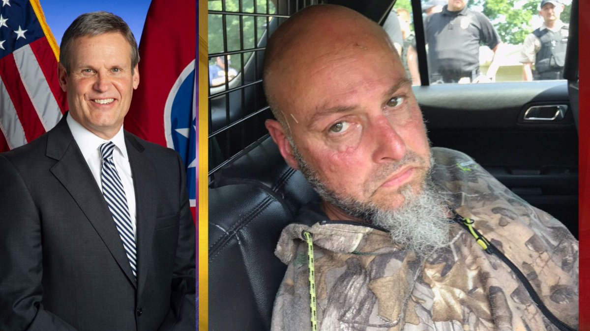 WSMV's tweet photo. Gov. Lee: Protocol was followed before inmate's escape, but hard questions remain https://t.co/pH315eXARG #CurtisWatson #Crime #Escape #Murder #DebraJohnson #BillLee #TNNews https://t.co/9DEqhIvKhx