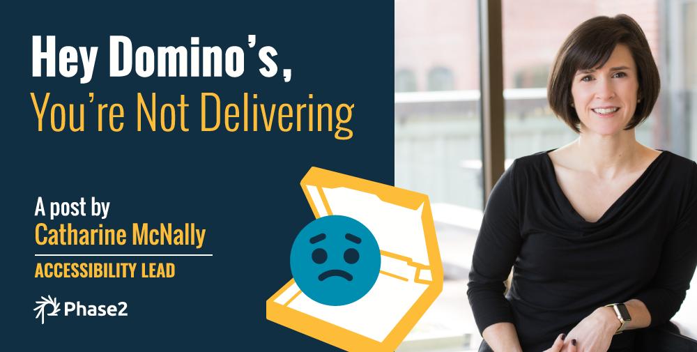 cmcnally's tweet photo. Dear @dominos, we have some thoughts on your #SCOTUS case, and we're here to help on your -ahem- #a11y evolution. Take a read to find out some simple steps to deliver more pizzas to more customers, while considering the people behind the "order" click. https://t.co/fEuB6k4SaO https://t.co/uddD96UjcA