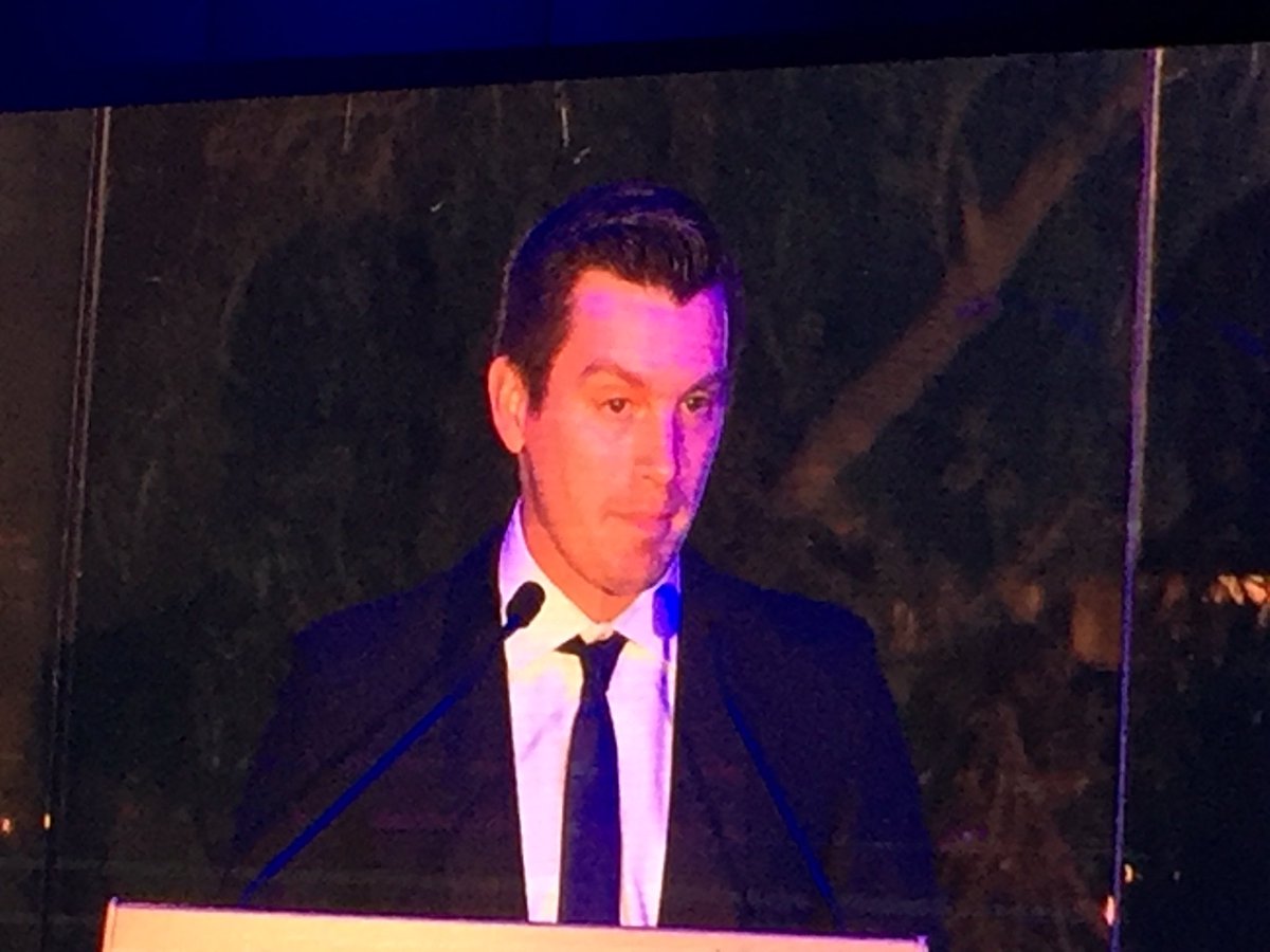 StartupNewsAus's tweet photo. We’re seated at the right table with the winner of @WoodsideEnergy Early Career Scientist of the Year Dr Adam Cross @CurtinUni for his work in rehabilitating ecosystems after mining #WAScienceAwards with proud parents looking on https://t.co/QOWYR2dHgk