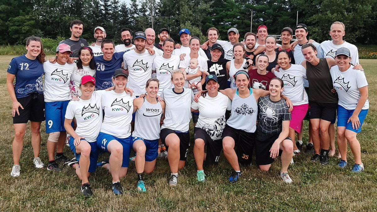 Thanks again for another great scrimmage <a href="/KhaosUltimate/">Khaos Ultimate</a> and friends! Excited to watch you guys next week at CUC!  NB: We didn't let the baby play, but we did call enough travels to remind them we were a masters team.