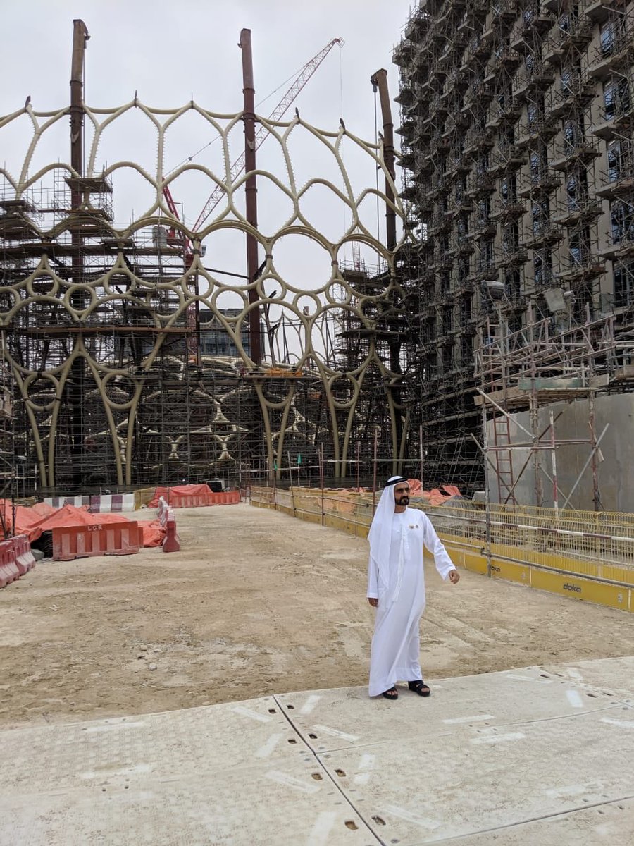 HHShkMohd's tweet photo. 450 days remaining for Expo 2020 Dubai, with 190 countries leading the world towards a better future through their pavilions for the first time in the MEASA. We are ready and remain true to our promise of hosting the best Expo edition yet in its 168-year history. https://t.co/XPG18h9U5M