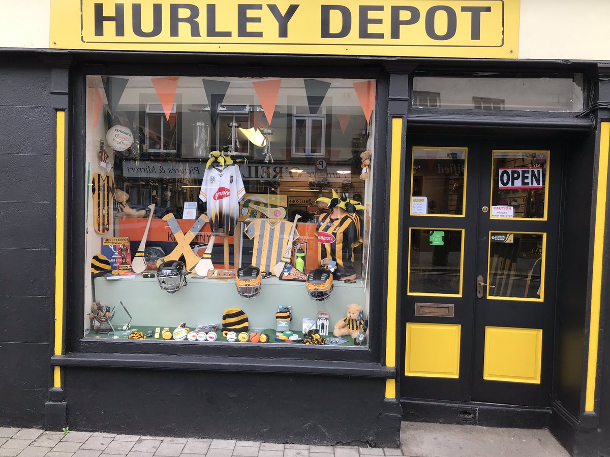 hurleydepot's tweet photo. @RTEsport @RTEgaa @MartyM_RTE if you are in Kilkenny for the build up, call into us to see our colours and range of Hurleys, Helmets etc that Kilkenny players use. #theonlyhurlingshop https://t.co/27d1yzNzRW