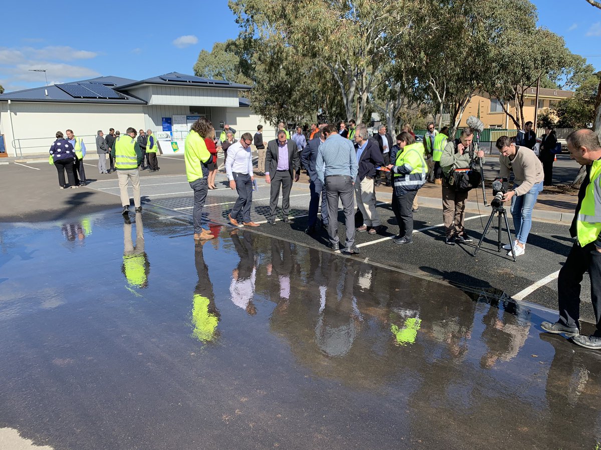 RaeesiRamin's tweet photo. It is always good to see the value and the imapct of your research in real world. Opening the carpark in @CityofMitcham where waste tyre-based permeable pavement is used and monitored by using innovative instruments. Much more to be done!
@DisfaniM @GANarsilio @engunimelb https://t.co/UwJubTQj9E