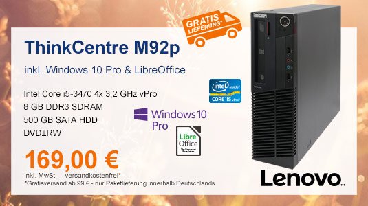 Schnäppchen bei ITSCO - Jetzt versandkostenfrei* in unserem Onlineshop bestellen! 
itsco.de/pc-lenovo-thin…