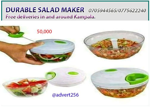 KataleStore's tweet photo. Best and affordable #SaladMaker on the market.
#FreeDeliveries around Kampala.
Details see poster ๐๐๐ https://t.co/VRhrOe2FaG