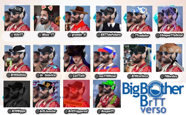 BearEscoteSampa's tweet photo. É OFICIAL !
Estamos lançando o BBBrTT Verso Primeira Temporada !!!

Esses são os 16 participantes. 
BEM VINDOS BROTHERS !

Saiba tudo o que vai acontecer na minha conta ou usando a hashtag #BBBrTT https://t.co/7vIdrrvc9I