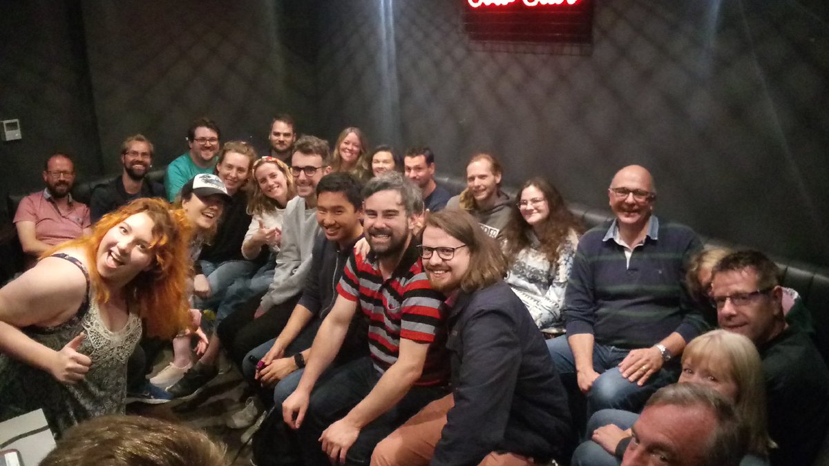 Total #baes at the show last night. Finally got the hand of taking photos just in time for a (much needed) 2-day break. Back on the 15th!!! @jessiestandsup <a href="/BeckyPcomedy/">Becky Povall</a> 
.
.
.
#comedy #standupcomedy <a href="/3Sisters_Edin/">thethreesisters</a> #edfringe #edinburghfringe2019