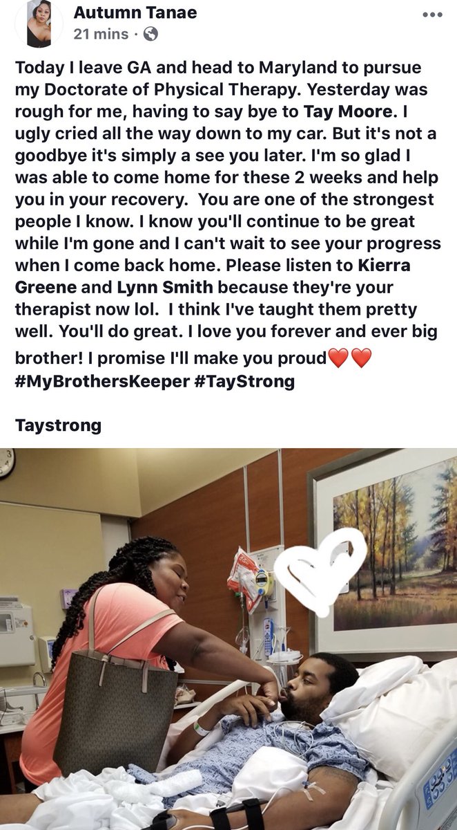 Butta_Love's tweet photo. Same ol Tay ! β€οΈππ½ thank you lord for your Grace ! #Taystrong #Tayupdate https://t.co/m1MClZKDXL