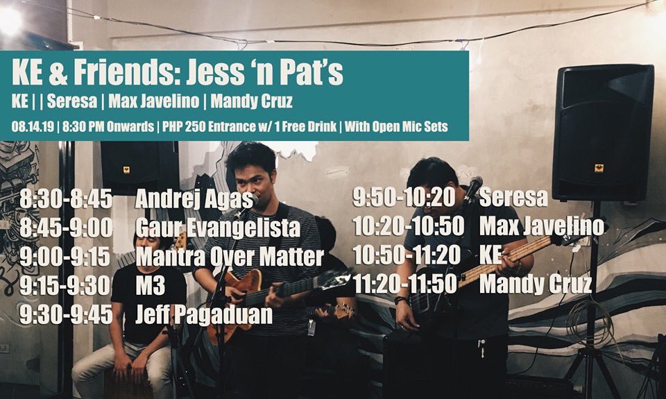 KEBandPH's tweet photo. Tomorrow night at @jessxpats ! https://t.co/WcHoQVmM9T