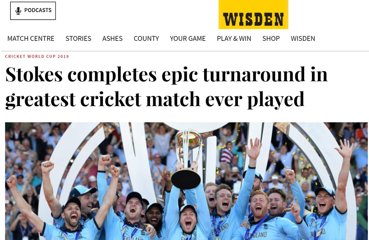 July was wisden.com's highest-performing month in history – representing a 50% increase in page views compared to our previous best. Congrats to the team, bravo to the England boys for creating a national moment, and big thanks to our loyal readers &amp; Tweeters!