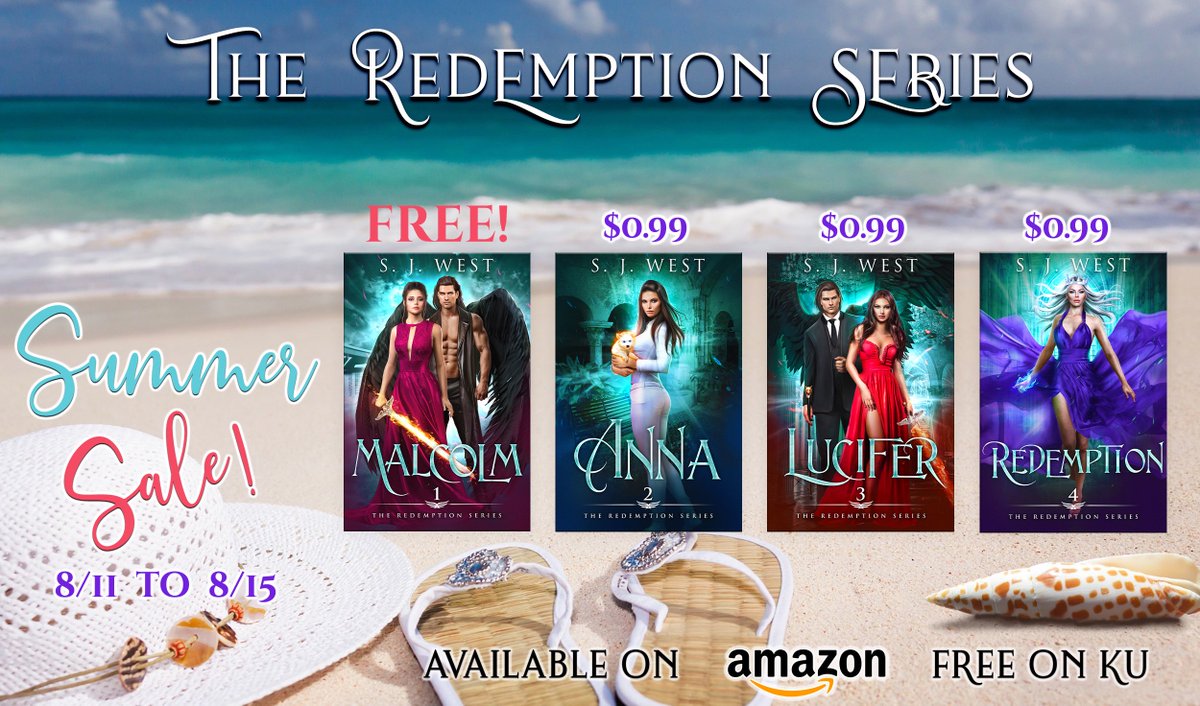 Start the Redemption Series, #FREE today! Get Book 1 FREE, then book 2, 3, &amp; 4 for ONLY 0.99 each! Ends 8/15!
 #OneClick
mybook.to/RedemptionSeri…
 #Angels #demons #Romance #Destiny #kindledeals #freebook #yalit #KindleUnlimited