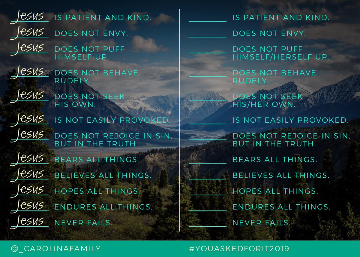 _CarolinaFamily's tweet photo. How are you doing at loving? The first step forward is self-evaluation, not spouse-evaluation. #youaskedforit2019 #marriage #thisisfamily https://t.co/3FoLbEL4YA