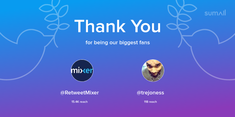 IDabNationI's tweet photo. Our biggest fans this week: RetweetMixer, trejoness. Thank you! via https://t.co/XoDj8fmjQV https://t.co/2OmUxFtPqd