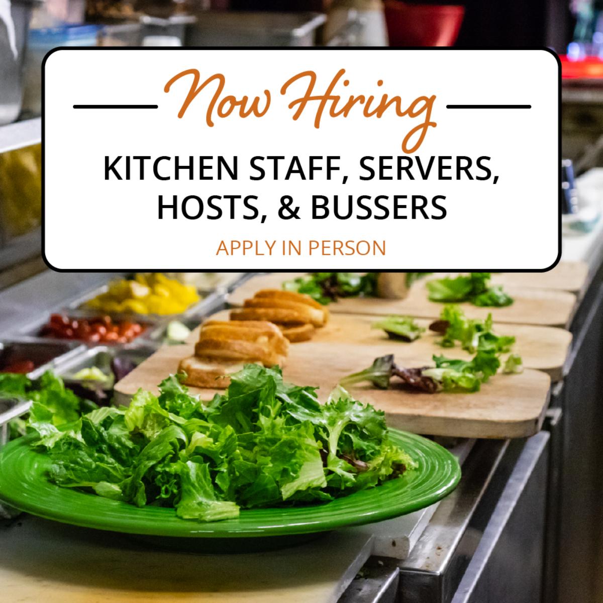 Want to be part of a great team with competitive pay? Stop by Monday - Friday, 8 AM - 10:30 AM and 2 PM - 4 PM to apply in person!