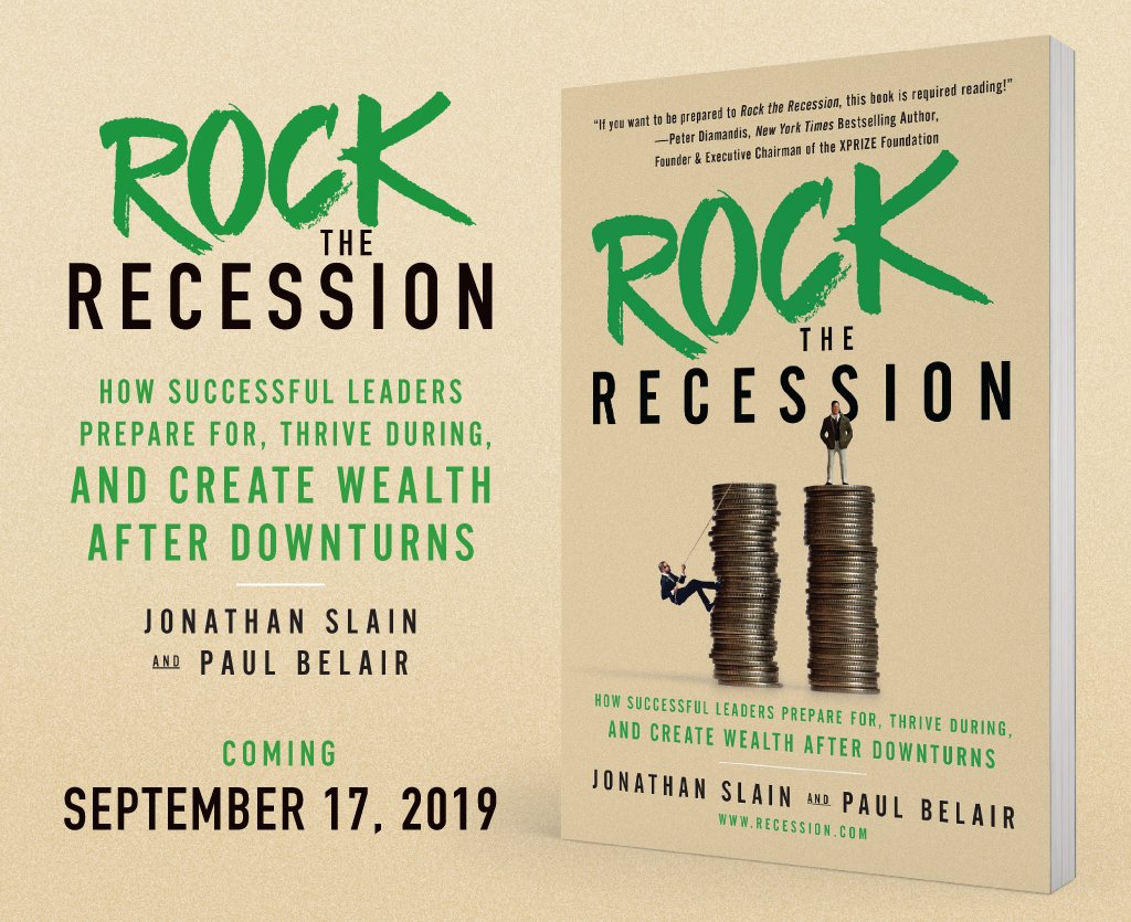 jpslain's tweet image. Excited to announce that our new book, Rock the Recession, will be launching on September 17th. The book teaches you how to check your recession readiness &amp;amp; make a plan NOW. When the next downturn hits, you'll thrive while everyone else is trying to survive. Stay tuned for more!