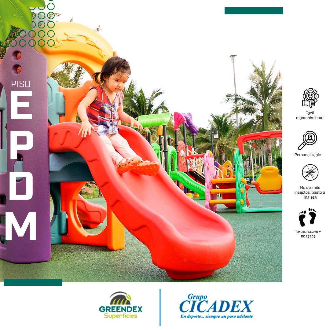 Cicadex's tweet photo. "Renueva tu área de juegos con GREENDEX, una marca de Grupo CICADEX. Crea los espacios recreativos que desees, tenemos diseños únicos e innovadores. ¡Animaté y preguntá por nuestros servicios! 
📱 tel. 2240-3600 
📩ventascorp@cicadex.com" https://t.co/0ROYYJzaDl