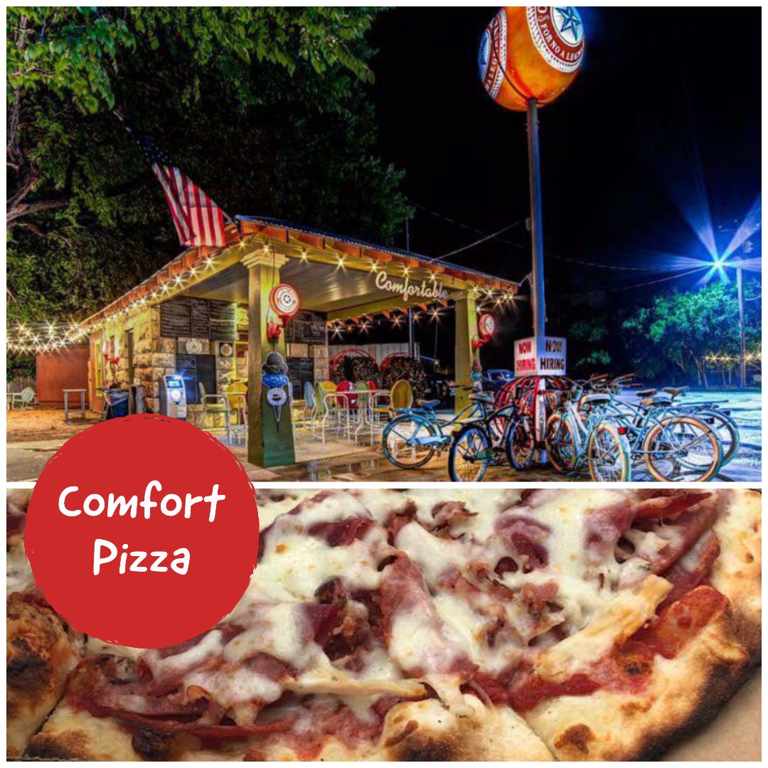 BirdsEyeViewMap's tweet image. It's #tastytuesday - Head out to #Comforttx and grab a slice at Comfort Pizza  @comfortpizza 🍕👍  Delicious brick oven pizza!
.  .  .
#pizza #lunch #brickovenpizza #hillcountry #birdseyeviewmaps #wheretogowhattodotxhillcountry