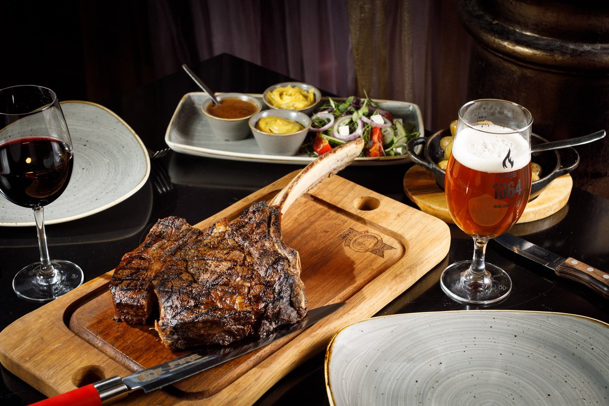 FIRESteakhouse's tweet photo. We proudly serve only Irish Hereford Prime beef at FIRE. One of the key characteristics of Irish Hereford Prime beef is the fine grain marbling throughout, which ensures a consistently superior taste and tenderness that is difficult to match. 👌#FIRErestaurant https://t.co/knzjMp7qTb