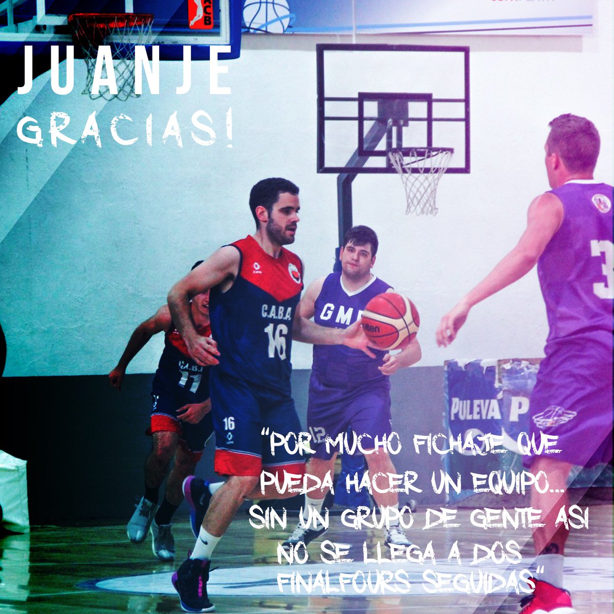 cabalhambra's tweet photo. Como cada año... siempre agradecidos por el compromiso y humildad de nuestro 16 favorito.
Juanje: “ Por mucho fichaje que pueda hacer un equipo... sin un grupo de gente así no se llegan a dos FinalFours seguidas”

We ❤️ you Juanje
#soydelcab 🏀 https://t.co/53cd7sjLbc
