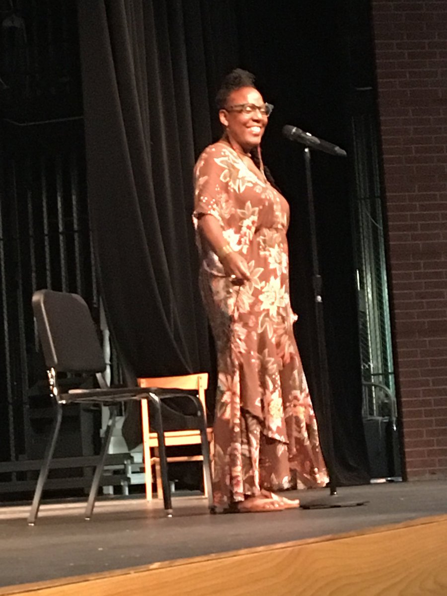 Inspired by poet, artist and educator ⁦<a href="/Glenisredmond/">Glenis Redmond</a>⁩ at ⁦<a href="/CyFairISD/">Cypress-Fairbanks ISD</a>⁩. Preparing teachers for a new school year! ⁦<a href="/LeadAndLearn/">Leading & Learning</a>⁩