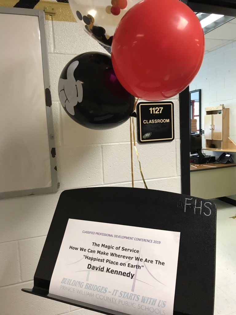 TheColon_s's tweet photo. Excited to support @DKennedyMagic at the @PWCSNews Classified conference! #leadwithmagic #ThemagicOfService https://t.co/fuXzvPc8Gd