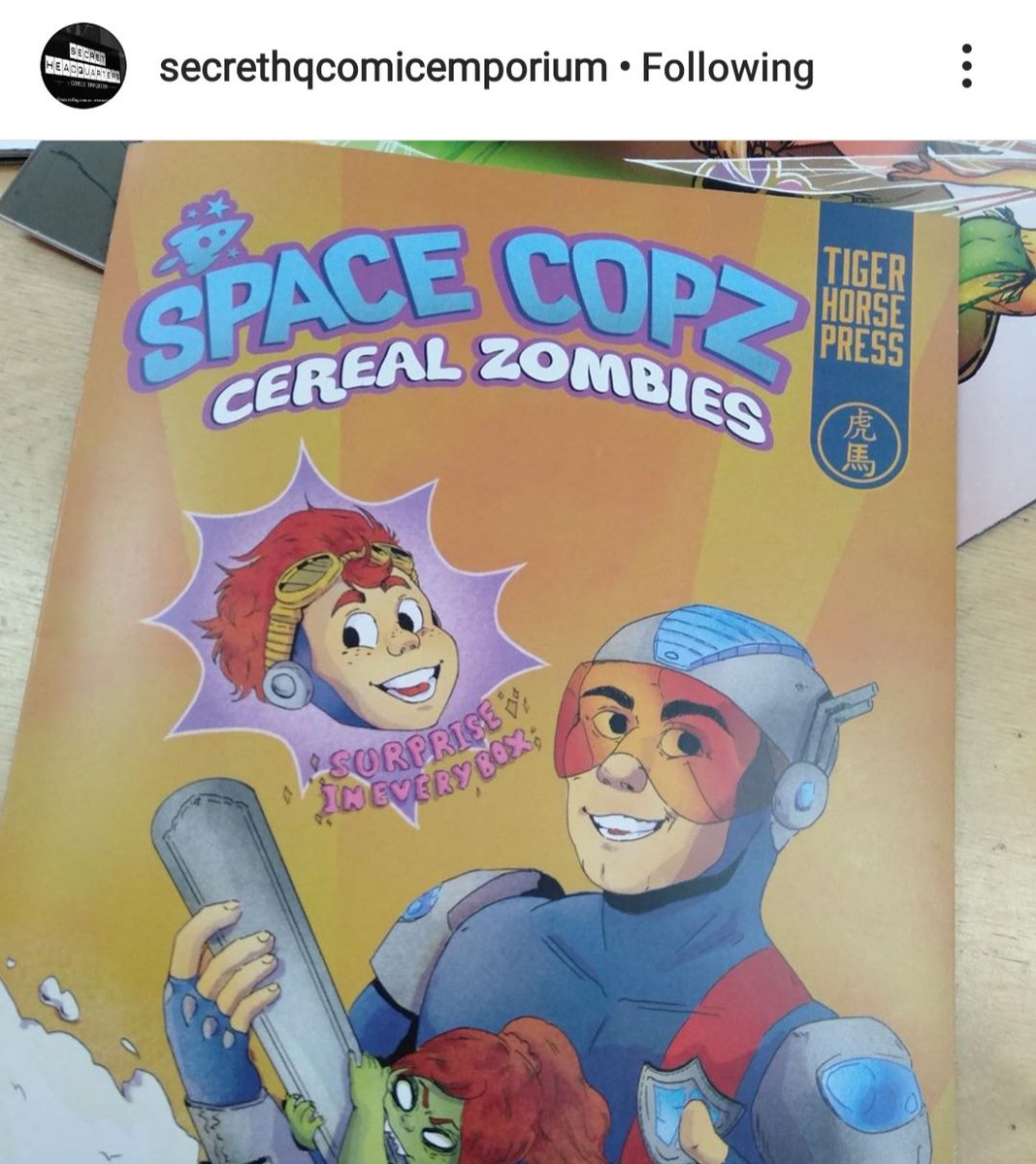 SPACECOPZ's tweet photo. SUPER kind words from Secret Headquarters Emporium about supporting indie comics! Especially those that are local to you! Space Copz is honoured to be shown here! Thanks @SHQcomics!
#spacecopz #comicbooks #indiecomics #kidscomics #art #books #spacecopzorigins #anthology https://t.co/JSi9Lz8TAP