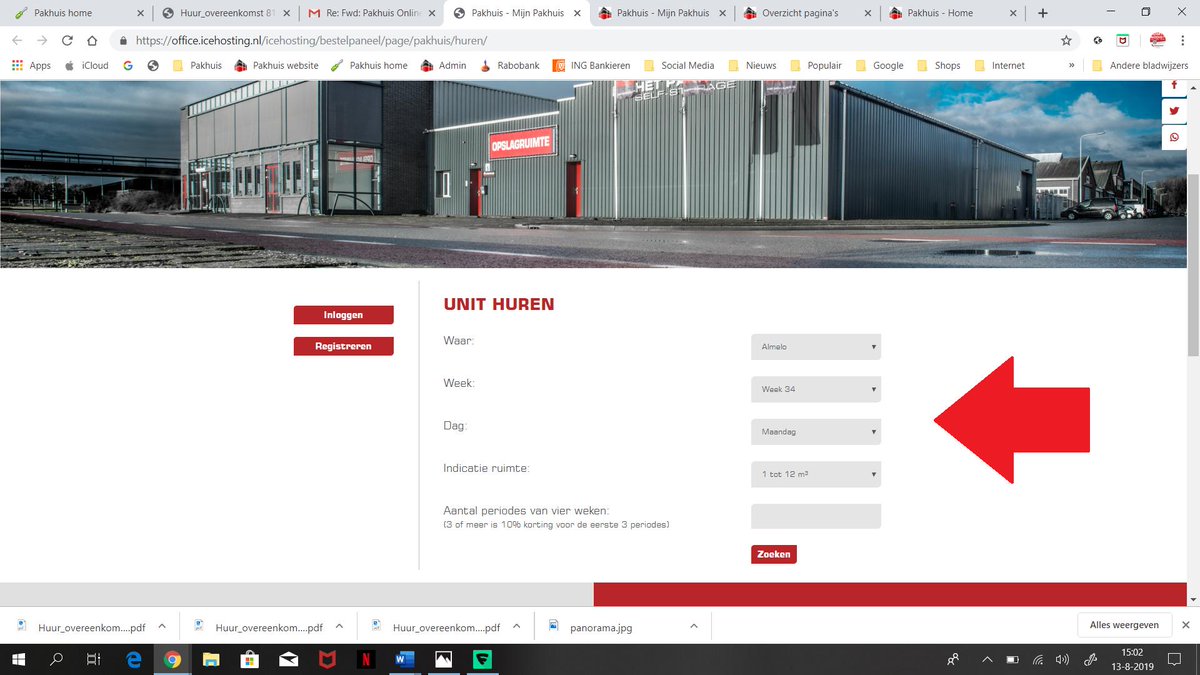 Binnenkort kunt u bij ons als één van de eersten van Nederland ook online uw opslagunit huren! #Bijnaklaar #Nieuwetijd Dank aan <a href="/icehosting/">IceHosting</a>