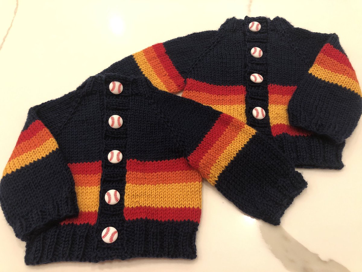 almostready4it's tweet image. @RealJoshReddick @JettReddick I’m a huge Astros fan and avid knitter with twins born on October 22 (18 years ago), so I wanted to make something special for your boys. How can I get these to you next home stand?
