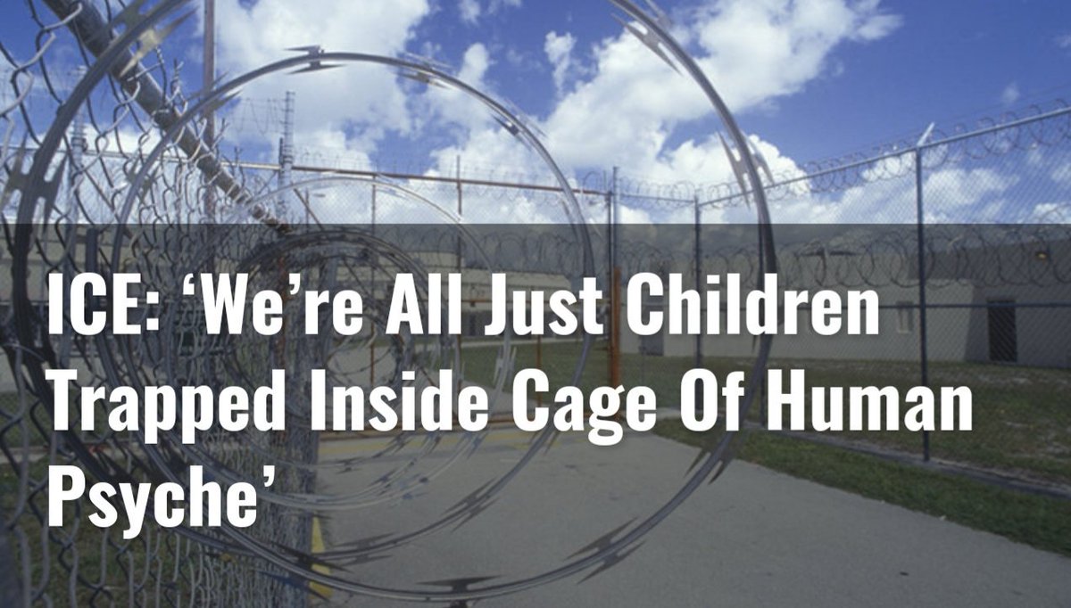 BlaffoMagazine's tweet photo. ICE: ‘We’re All Just Children Trapped Inside Cage Of Human Psyche’

"Do not we too sleep on the cold hard concrete of this waking dream that is life?"

Read more--> https://t.co/UOEzvHFhax

#ImmigrationPolicy #detentioncenter #ice #Immigration https://t.co/zdA11aDdiP