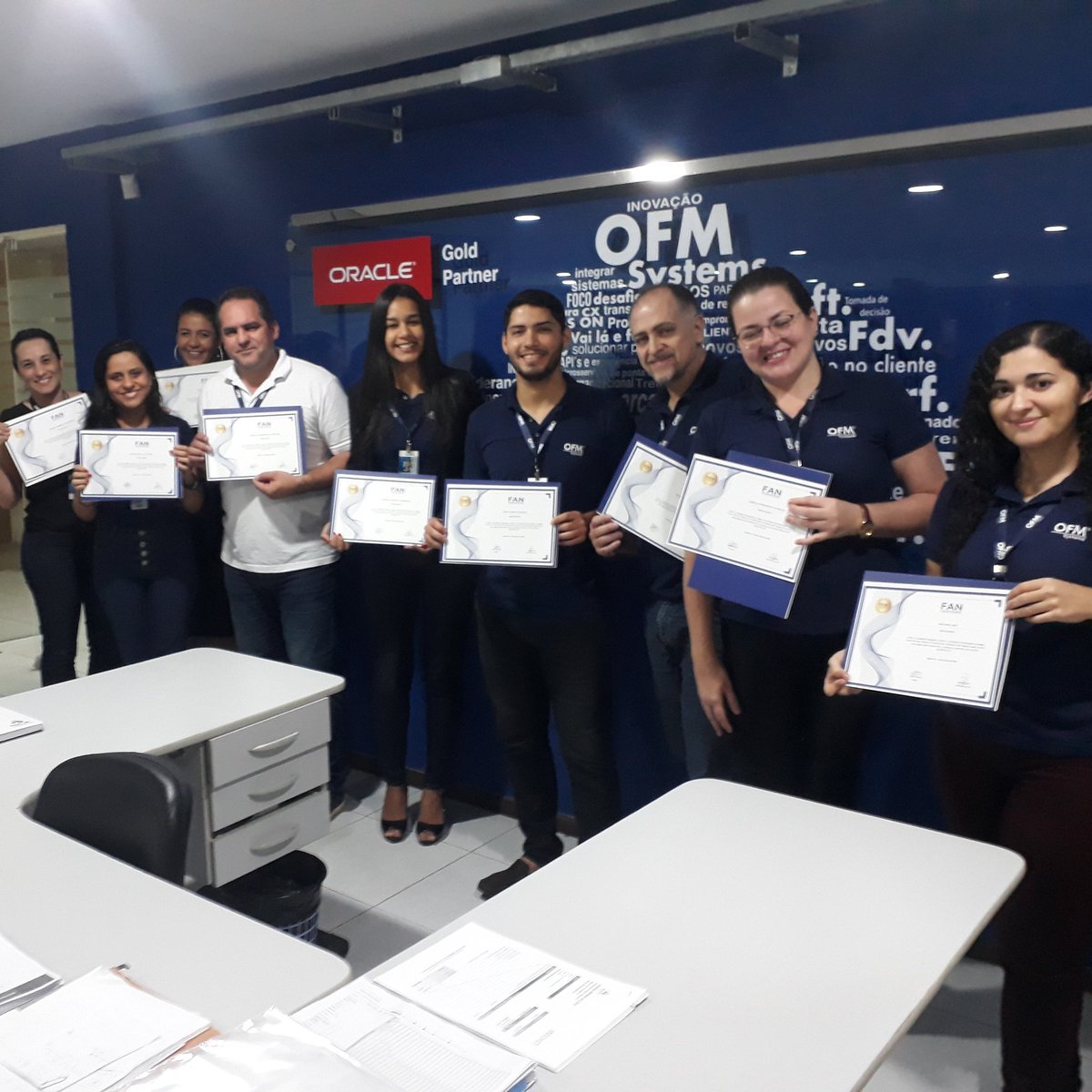 OfmSystems's tweet photo. Com compromisso de melhoria contínua, nossos colaboradores formados no curso de como criar um sistema de produtividade estão aplicando os conhecimentos no ambiente de trabalho

#somosOFM #experienciaOFM https://t.co/b1qzo9S0KJ