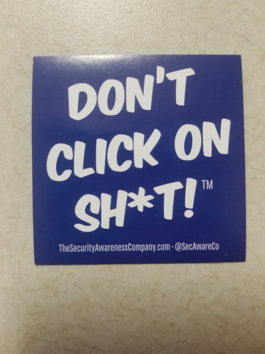 sixfoot64's tweet photo. Idk who thought I needed this sticker in my life... but they were right! 🤣 #Phishing #DontClickOnShit #SecurityAwareness #Phisherwoman https://t.co/p4wRTMGmZZ