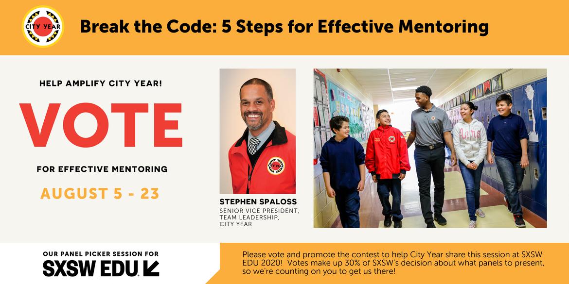 CYKaitlin's tweet photo. VOTE to give us a chance to share @SXSWEDU how @CityYear supports student success! Learn more: https://t.co/pKxn4odKDA https://t.co/ntrsEFF7S1