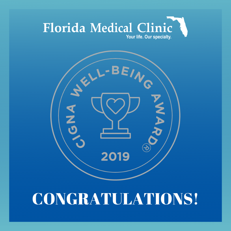 We are proud to announce that #FloridaMedicalClinic has received a 2019 @Cigna Well-Being Award for the second year in a row, and this year we were awarded for Honorable Culture of Well-Being. Let’s continue to build a #cultureofwellbeing together!