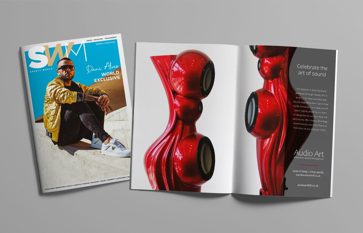 LucidDesignUK's tweet photo. Audio Art exclusive double page advert for SWM the premier magazine exclusively for professional athletes and celebrities.

#Audio Art #SWM #design #magazinedesign #designagency #printdesign #luciddirect https://t.co/xT08ZhP29s