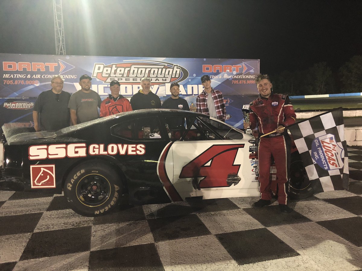 cup_lucas's tweet photo. Connor James picks up win #2 this year at @PtboSpeedway ‼️🏁 https://t.co/gTC9kwLD62