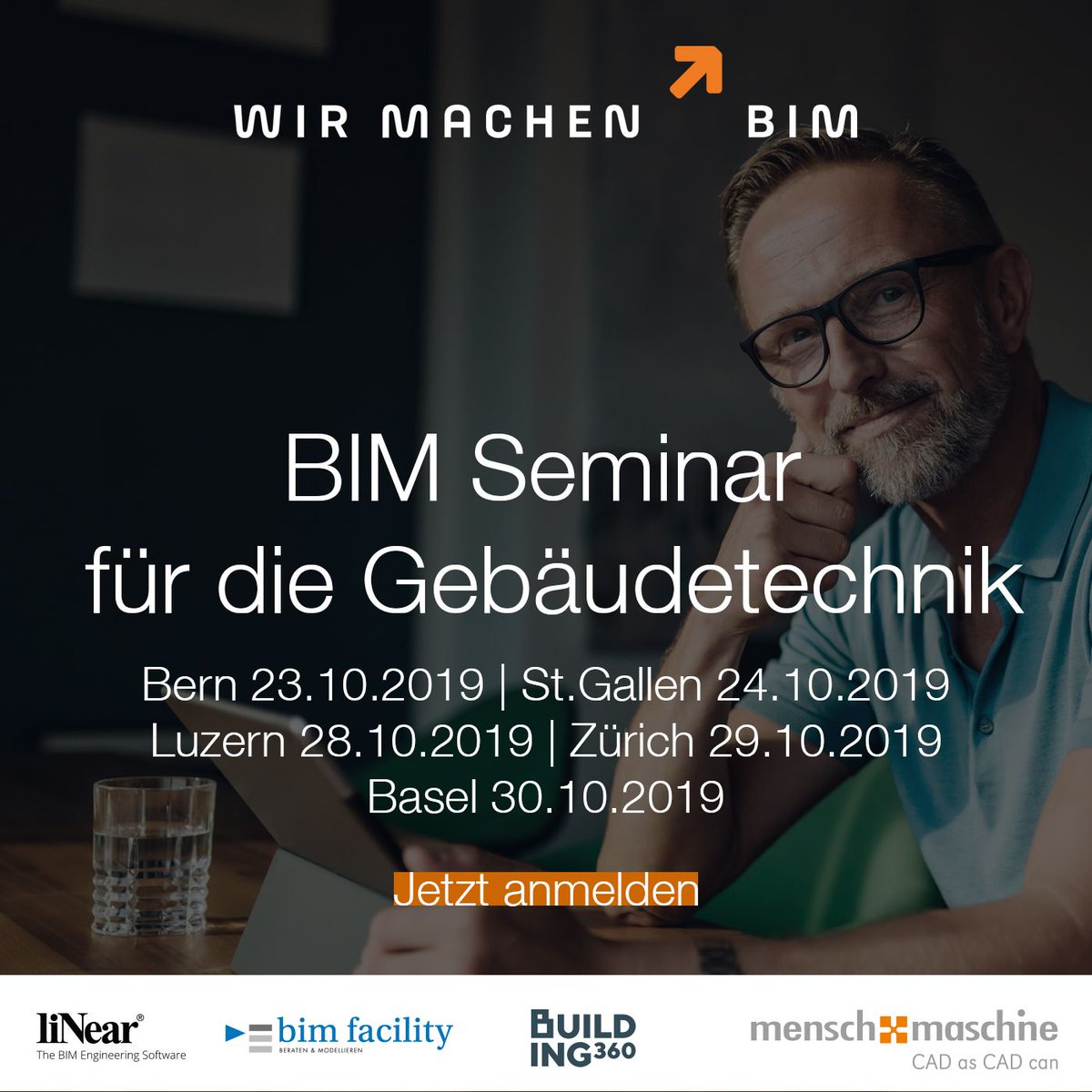 BIM Seminar für die Gebäudetechnik - eine Roadshow durch die Schweiz für Entscheider, die verstehen wollen, warum ein durchgängiges BIM-System von Bedeutung ist. 
mum.ch/bim-roadshow 
#bim #building360 #bimfacility #linear #wirmachenbim