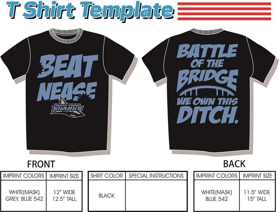 PVSharksFB's tweet photo. 🚨CALLING ALL SHARK FANS🚨
Only this Thursday and Friday during lunch periods come get your BEAT NEASE t-shirt only 10$. Get them while you can!! 🦈🏈
#pvsharks #pvclass2020 #pvfootball #beatnease #battleofthebridge https://t.co/9kGS9iAoSb